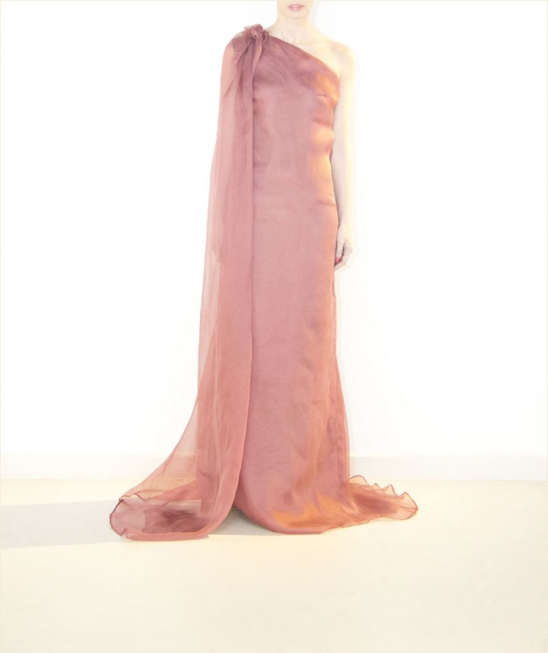 VESTIDO ASIMETRICO LARGO DELANTE